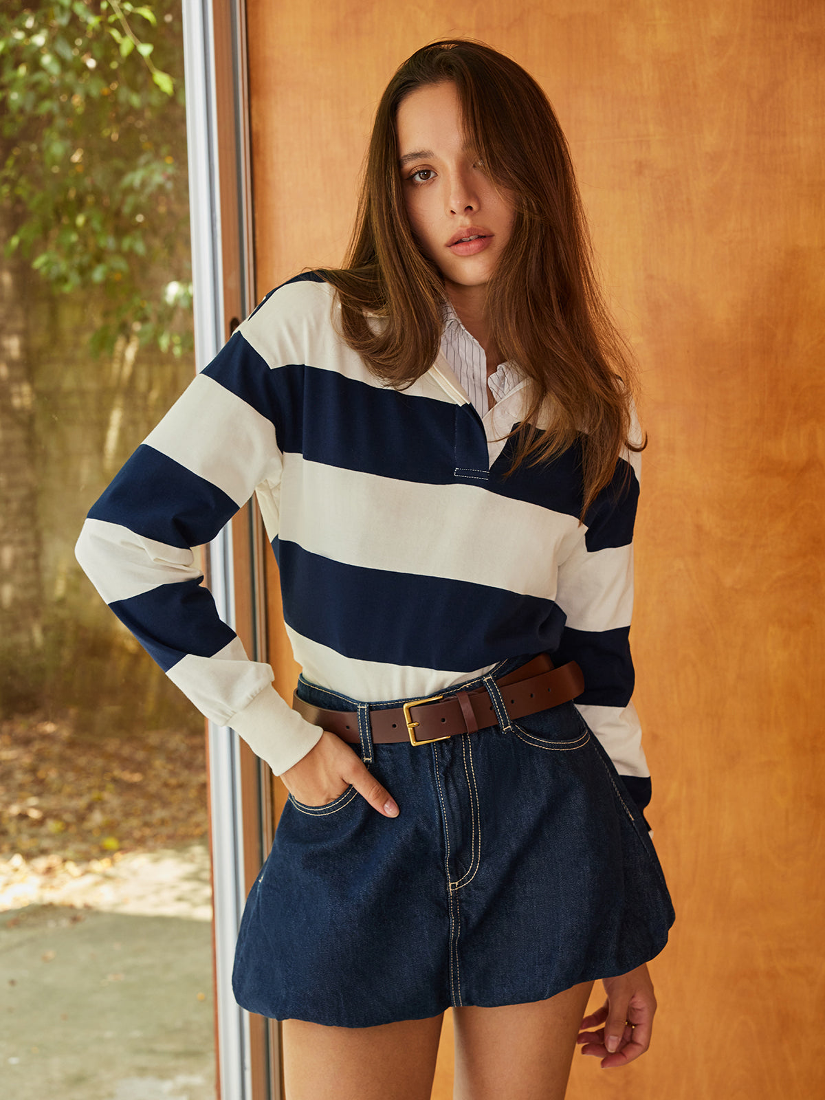 Max | Gestreifter Polo-Bodysuit