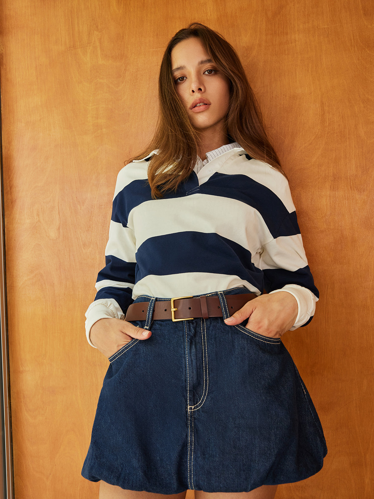 Max | Gestreifter Polo-Bodysuit