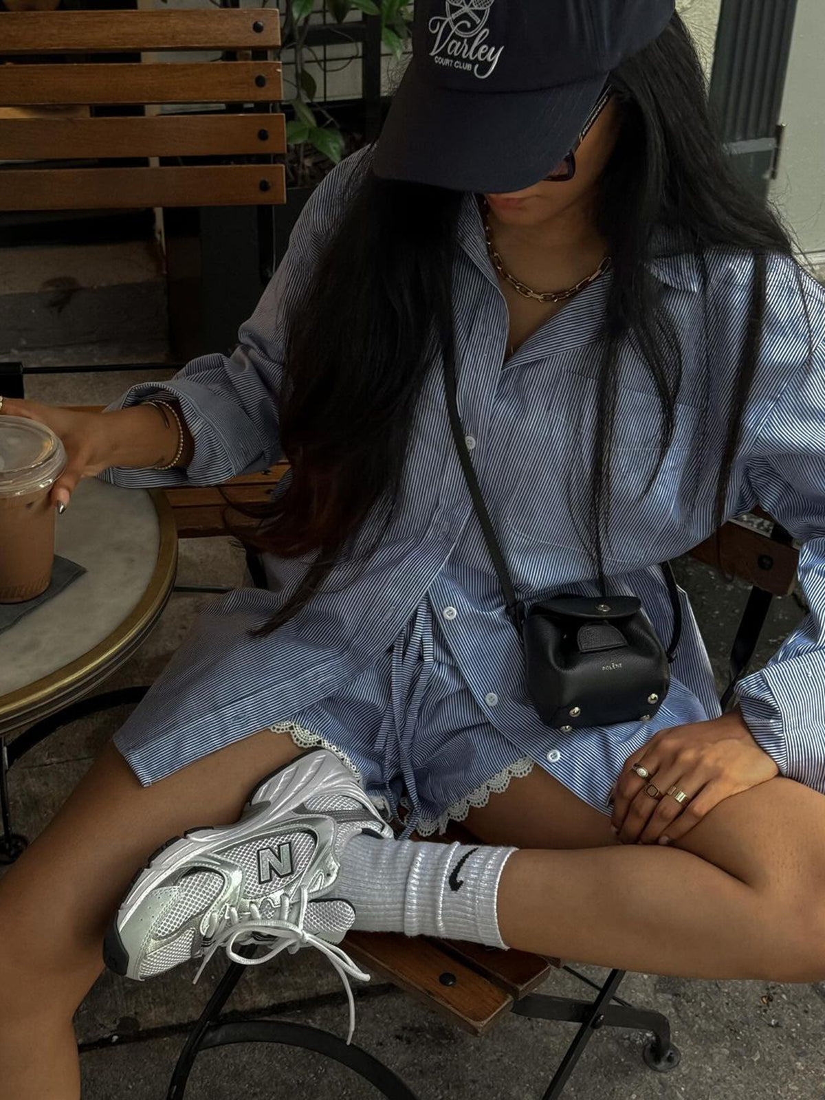 Max | Gestreiftes Langarm-Shorts Set