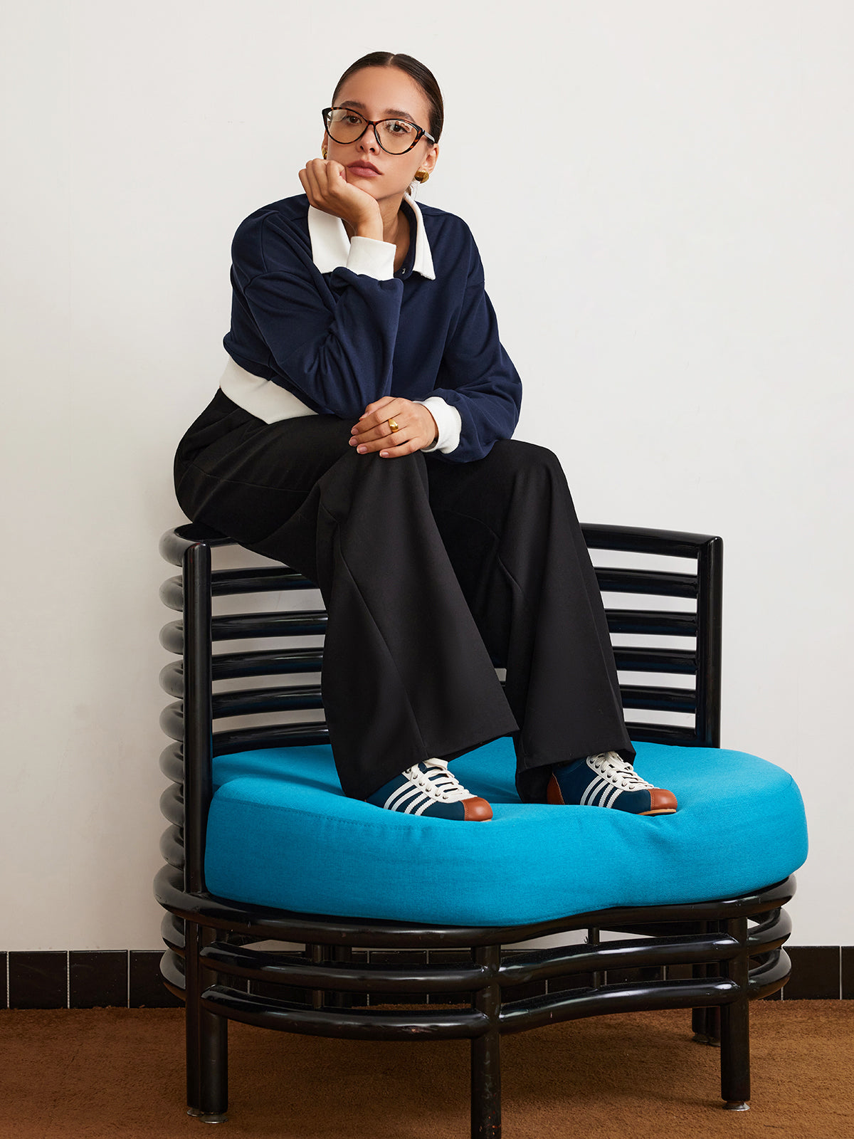 Clara | Schlichte weite Hose mit Zugband