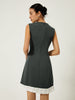 Clara | Ärmelloses Kleid mit Rüschensaum
