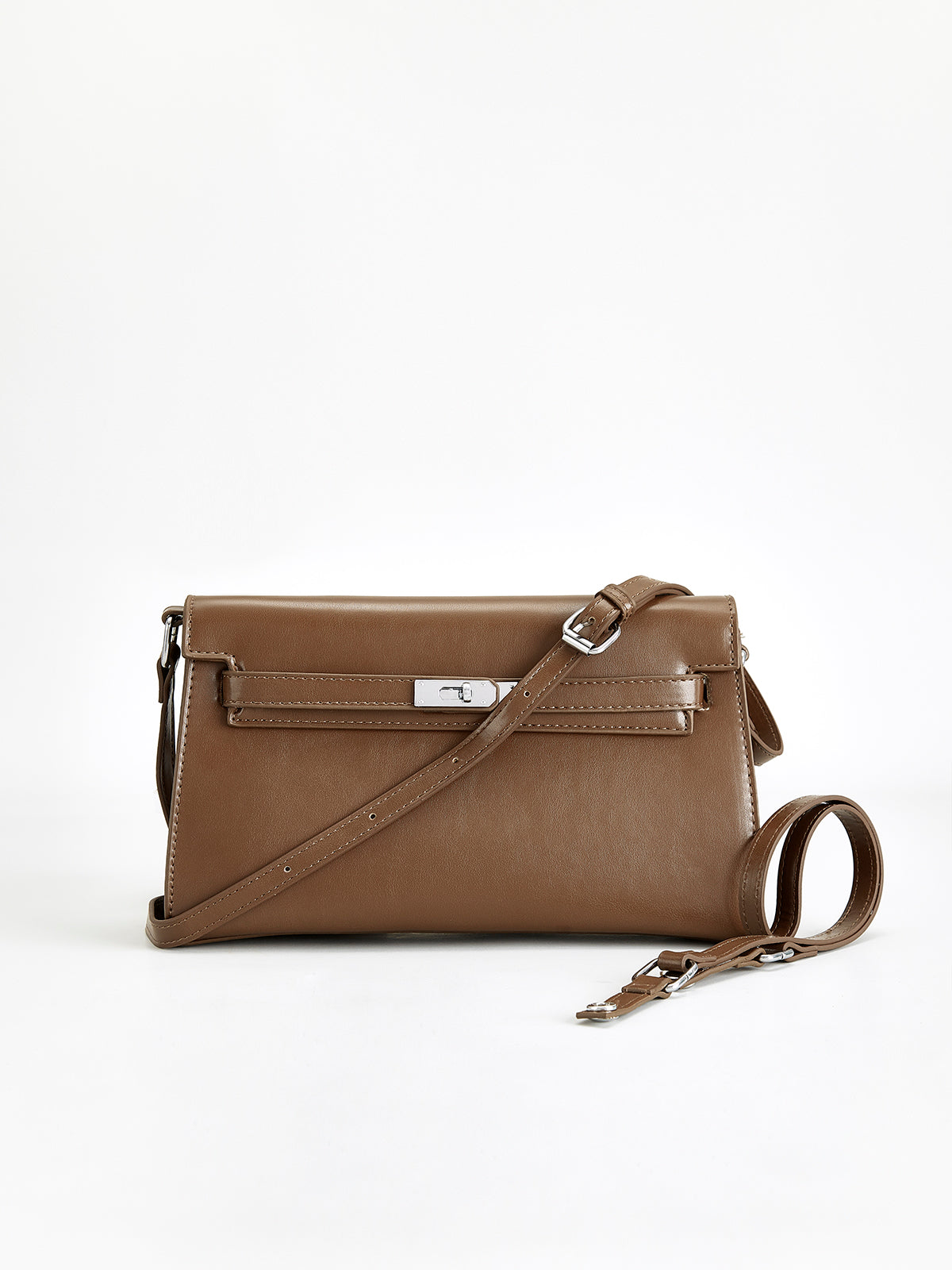 Stilbewusste Begleiterin | Flap Soft-Buckle Tote Bag