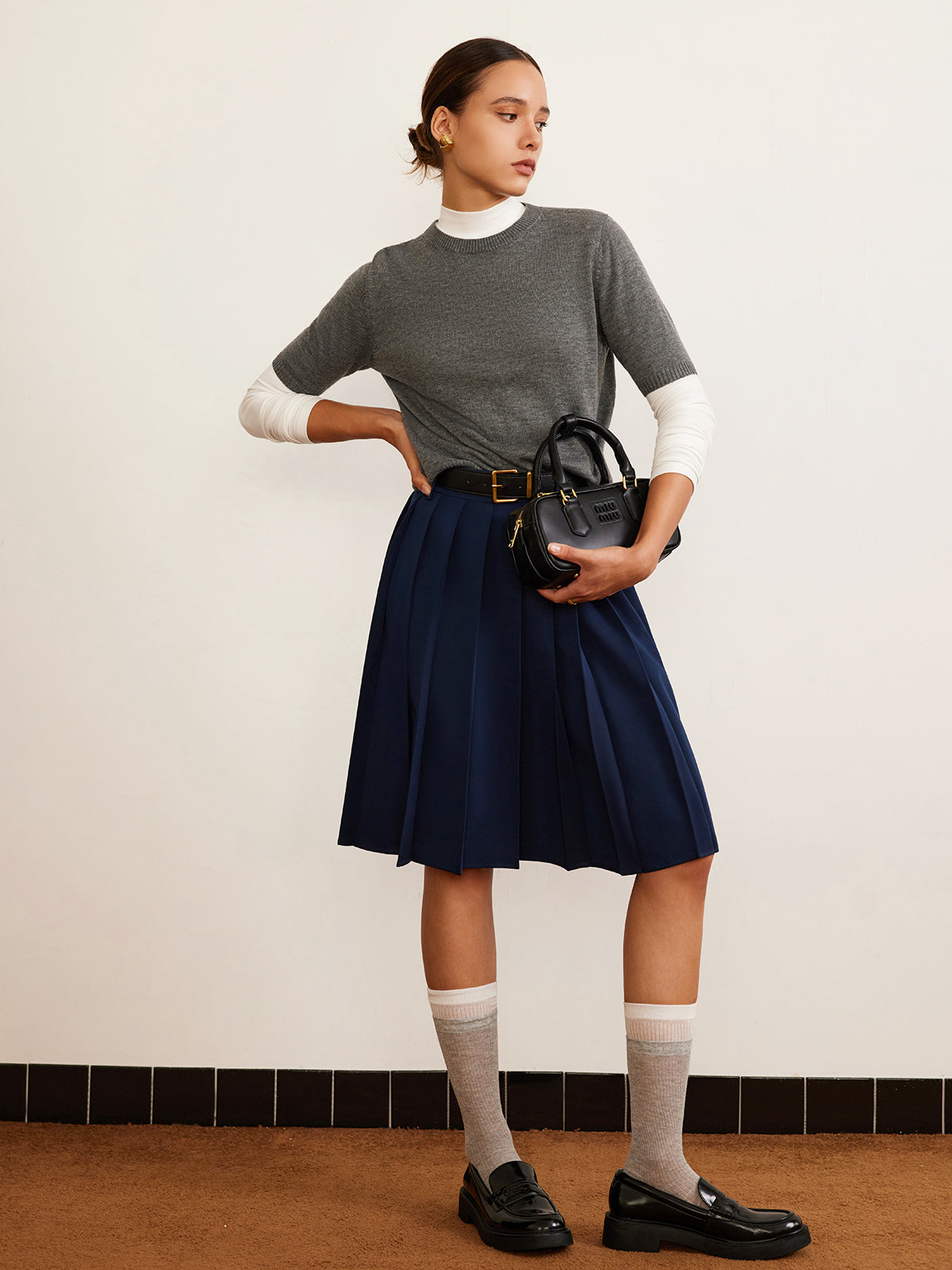 Laura | Stricktop aus Wollmischung