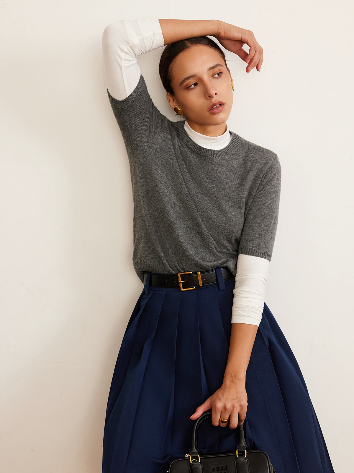 Laura | Stricktop aus Wollmischung