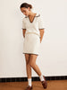 Christine | Eleganter Sweater Rock mit Kontrastbesatz