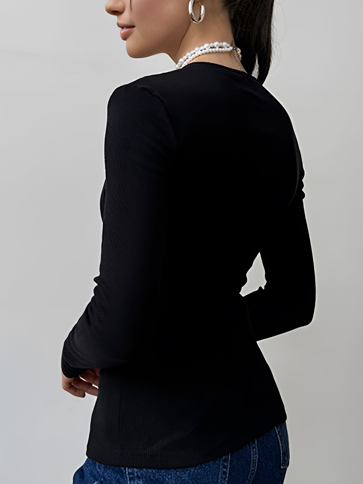 Clara | Cutout Panel Knopfbluse