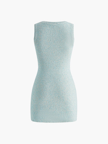 Clara | Schlankes Strickkleid mit Rundhalsausschnitt