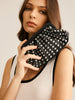 Marlene | Elegante Nieten-Clutch mit Faltenwurf