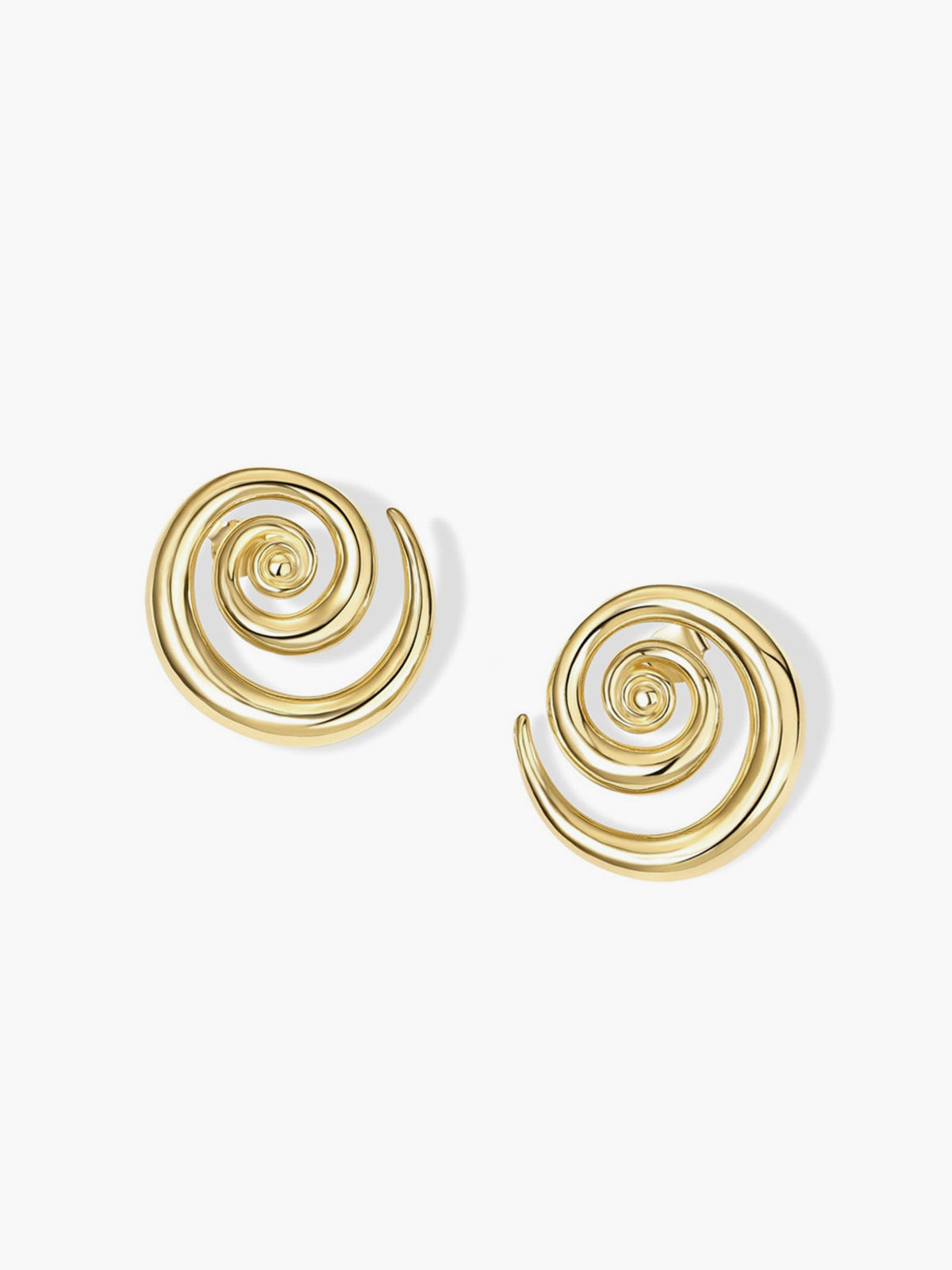 Laura | Elegante Goldene Swirl Ohrringe