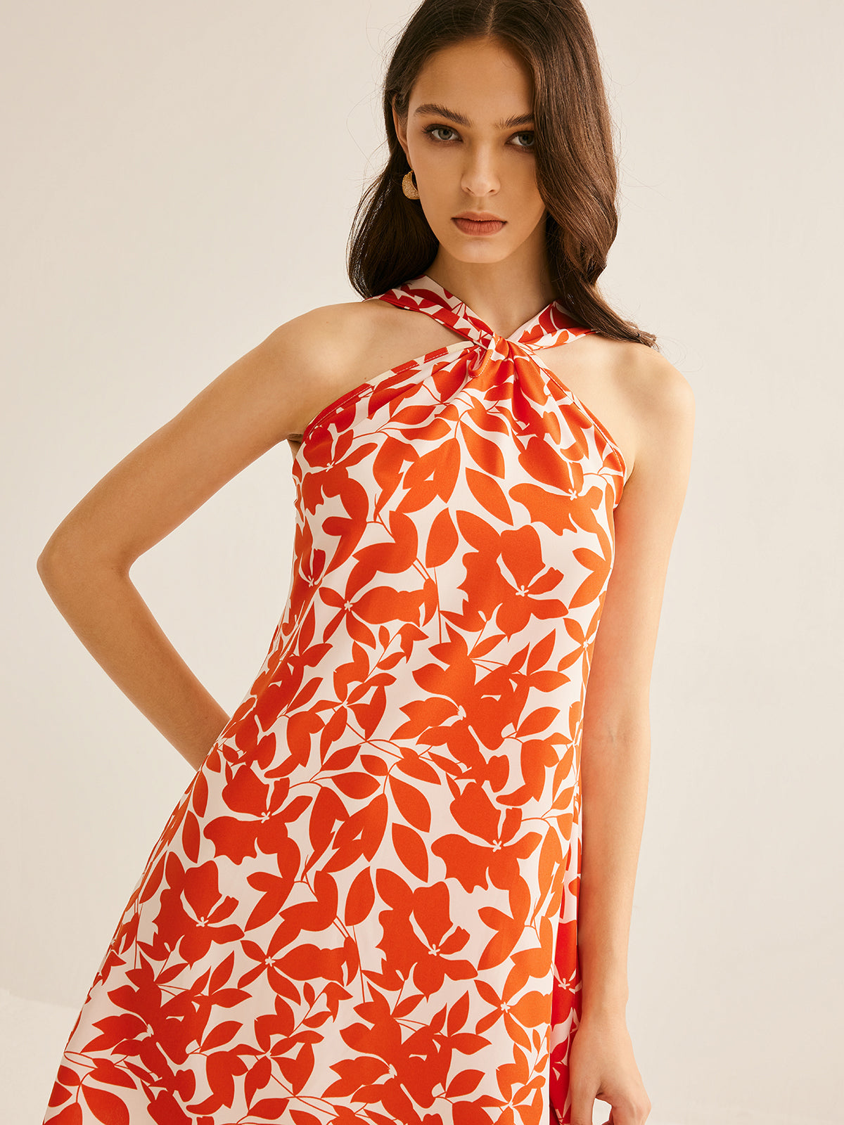 Elisa | Bedrucktes Trägerkleid