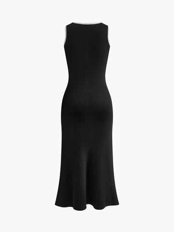 Clara | Elegantes Rippenstrick-Midikleid