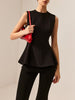 Clara | Ärmellose Piping Slim Bluse