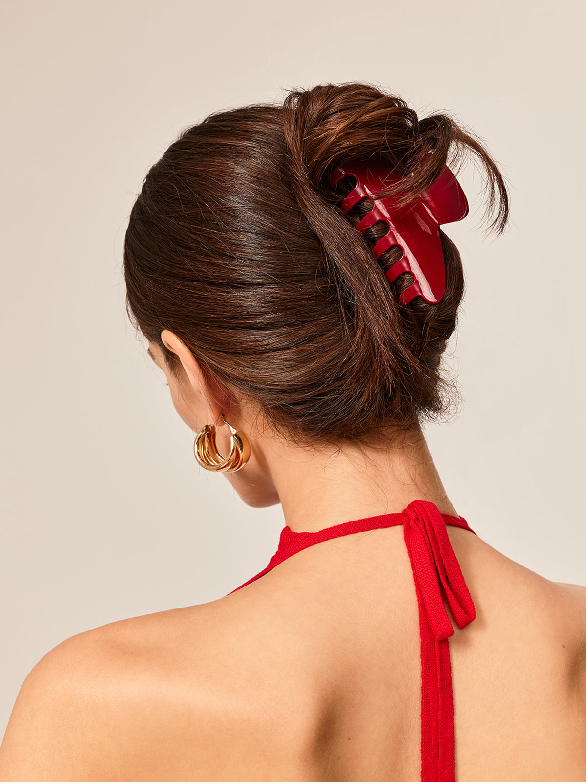 Clara | Retro Glänzende Haarspange