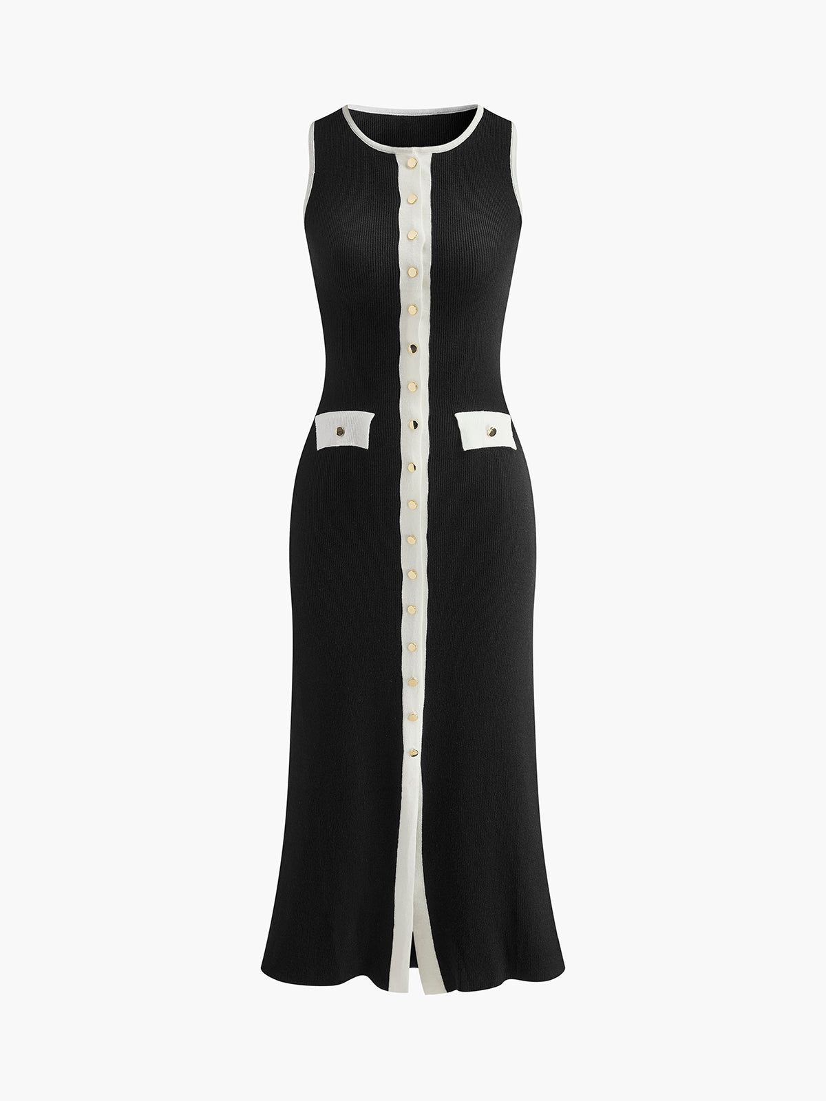 Clara | Elegantes Rippenstrick-Midikleid