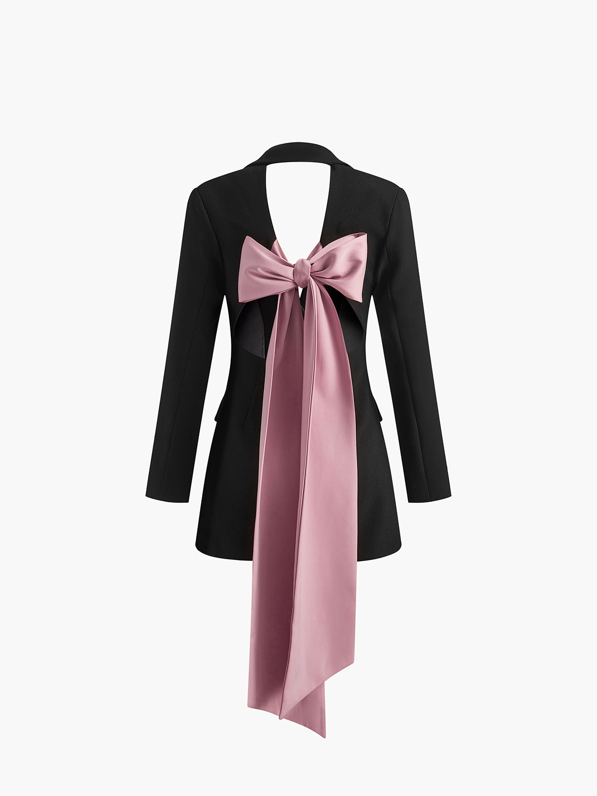 Clara | Elegantes kurzes Kleid mit rückenfreier Schleife aus Baumwolle