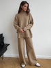 Emilia | Elegantes Rollkragen-Strickhosen-Set