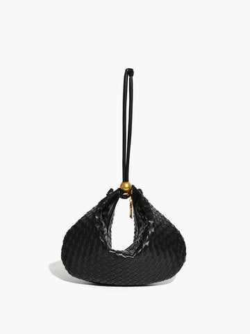 Laura | Goldene Ball Woven Zipper Dumpling Bag