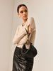 Laura | Goldene Ball Woven Zipper Dumpling Bag