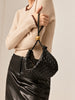 Laura | Goldene Ball Woven Zipper Dumpling Bag