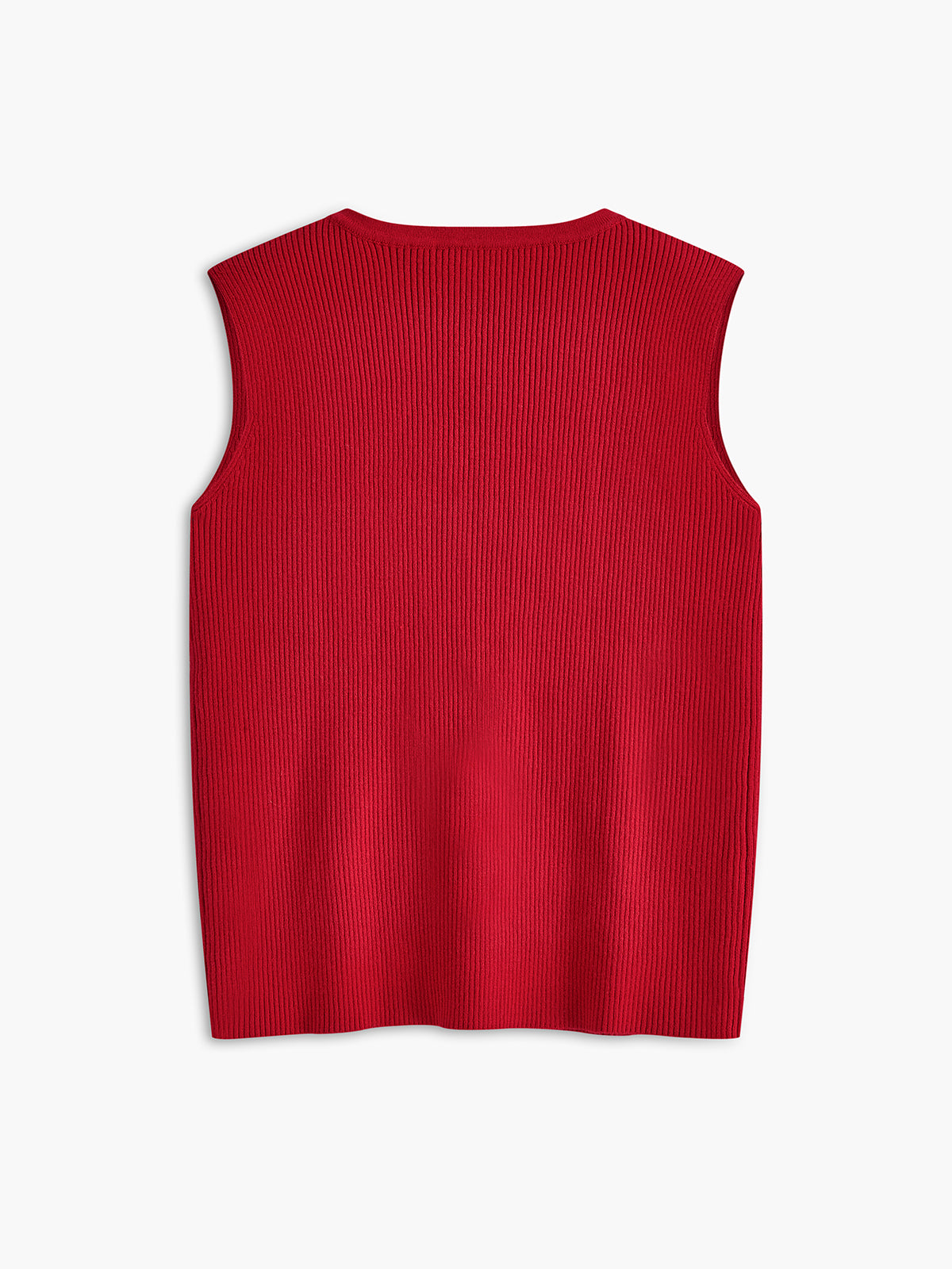 Anna | Ärmelloser Pullover mit Bindekragen