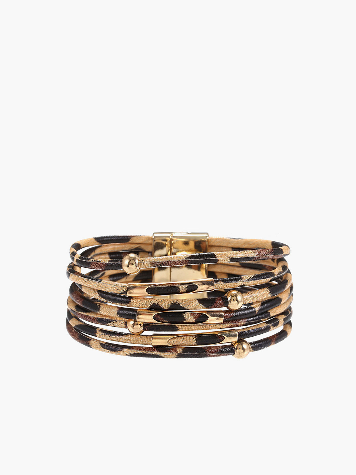 Clara | Leopardenmuster Magnetverschluss Armband
