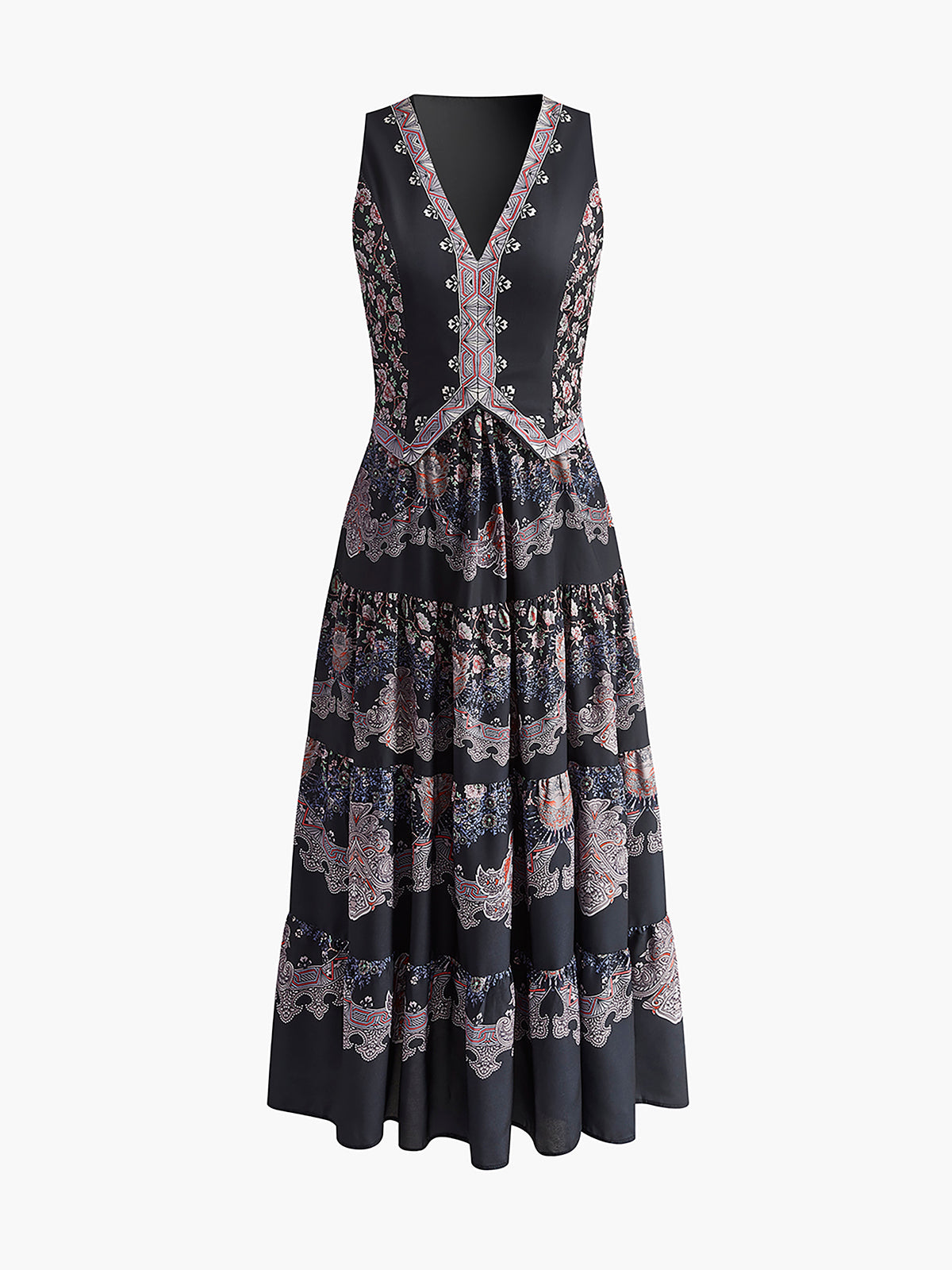 Beheme | Elegantes Blumenmuster Kleid für den Sommer