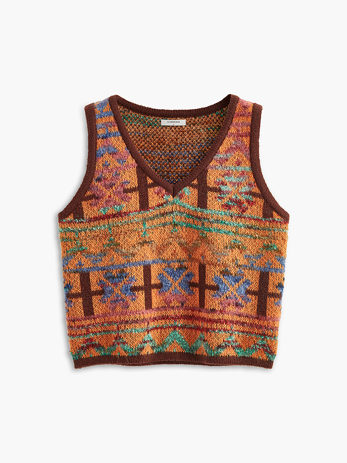 Boheme | Kuschelige Pullover-Weste mit V-Ausschnitt