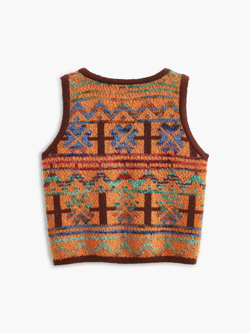 Boheme | Kuschelige Pullover-Weste mit V-Ausschnitt