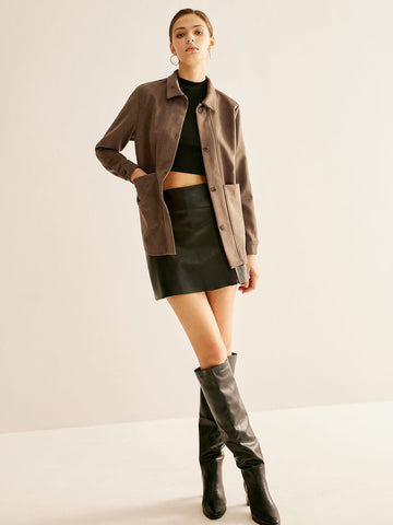 Jonas | Elegantes Wildleder-Polo-Shirt