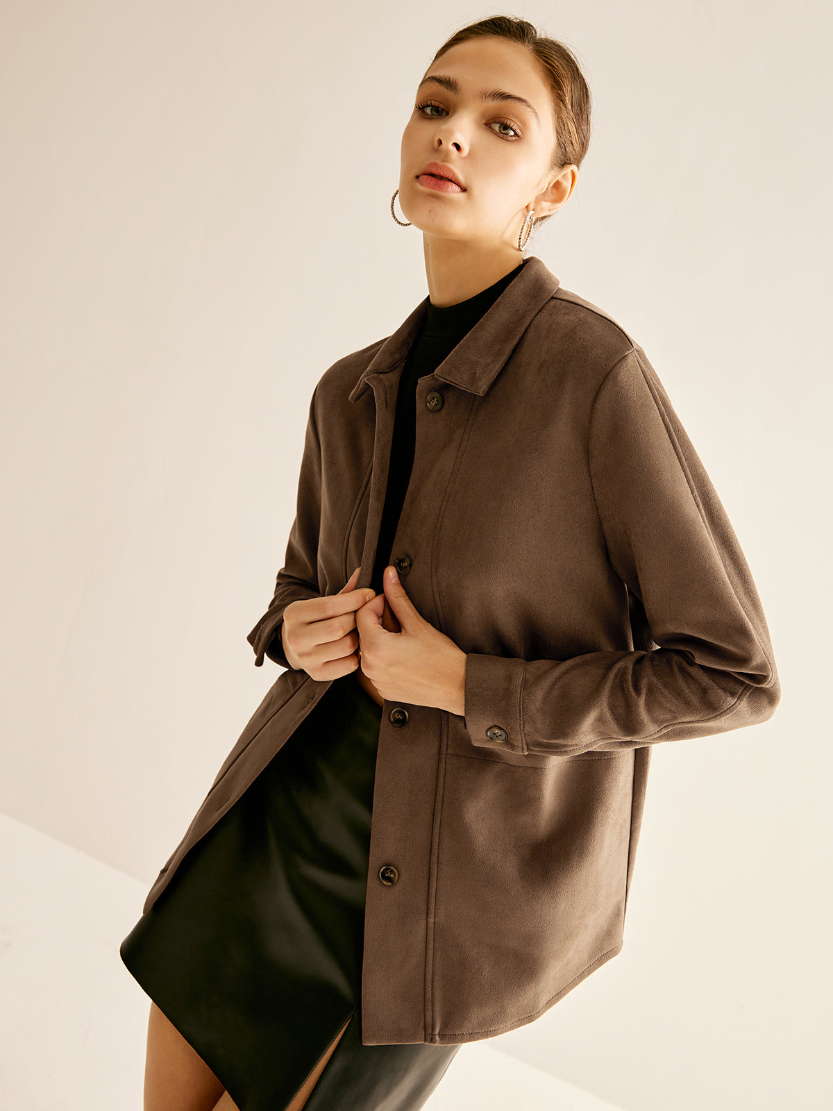 Jonas | Elegantes Wildleder-Polo-Shirt