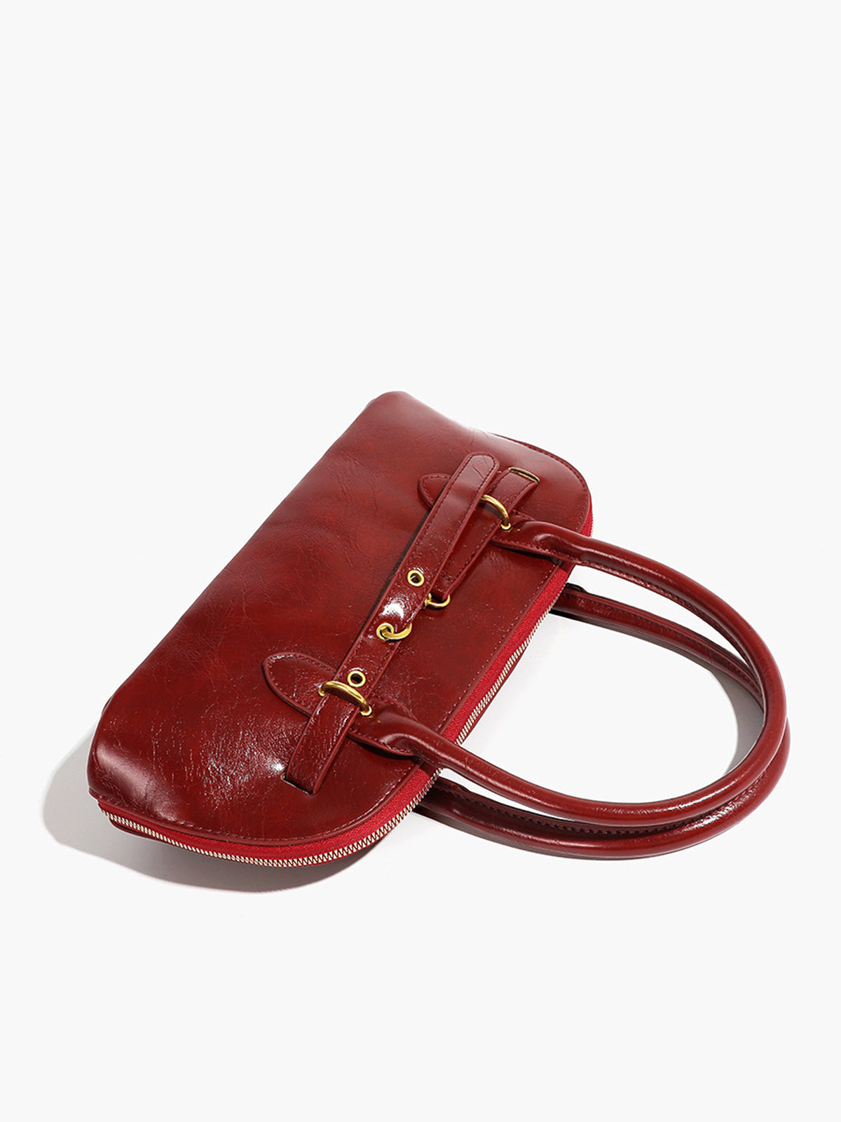 Clara | Retro Tasche mit Griff und Reißverschluss