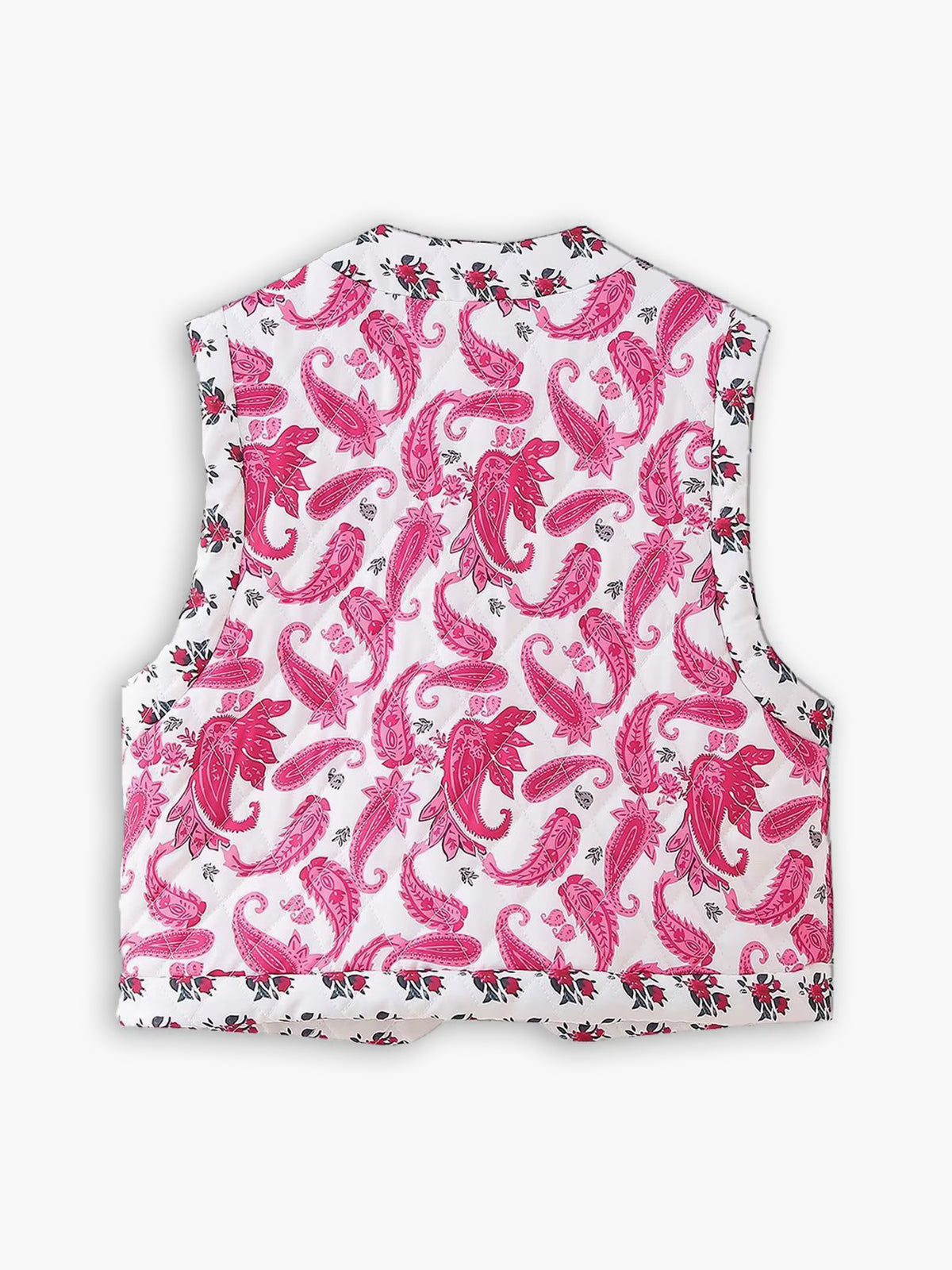 Romantischer Chic | Boheme Bedruckte Warme Weste