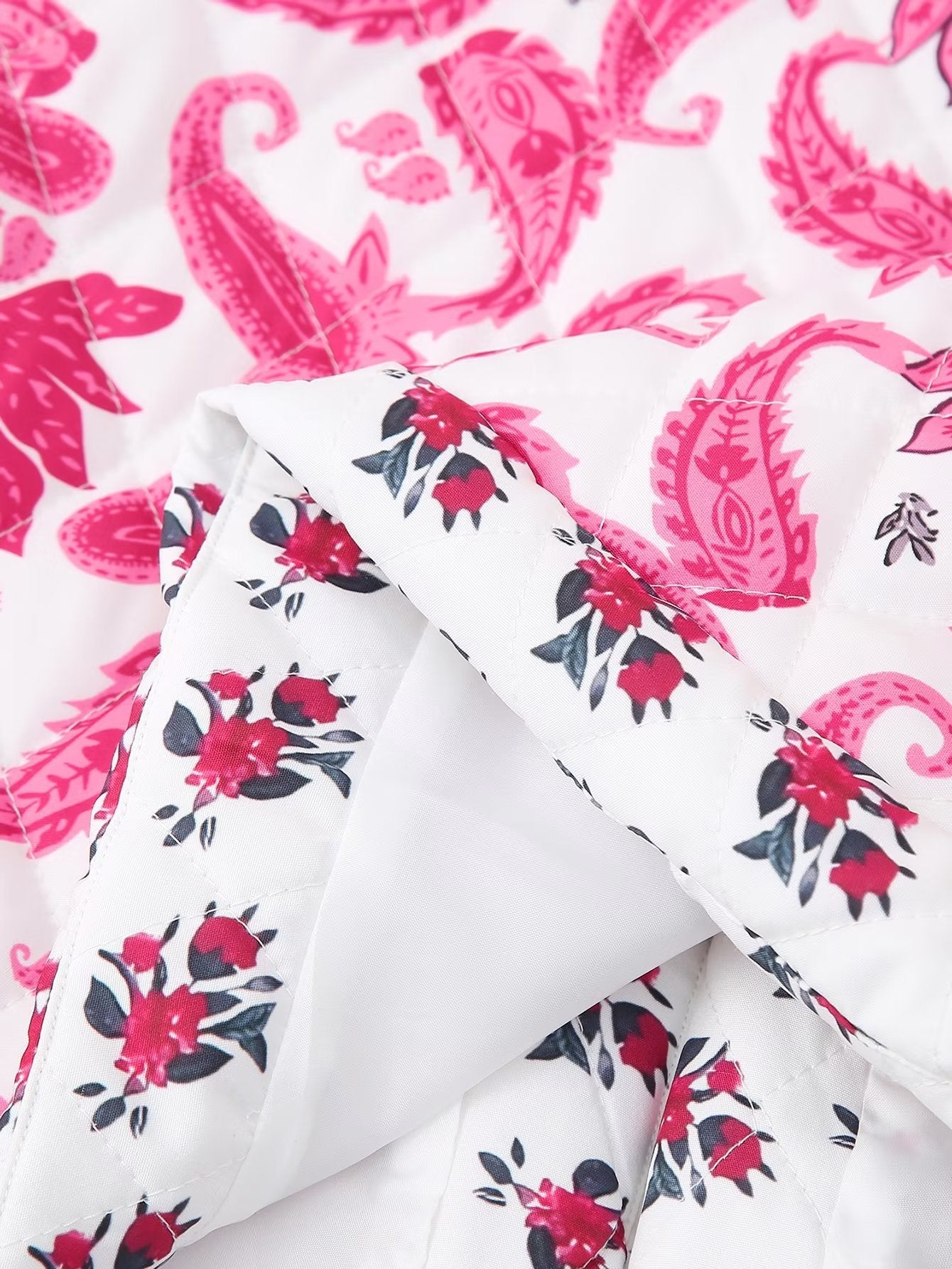 Romantischer Chic | Boheme Bedruckte Warme Weste