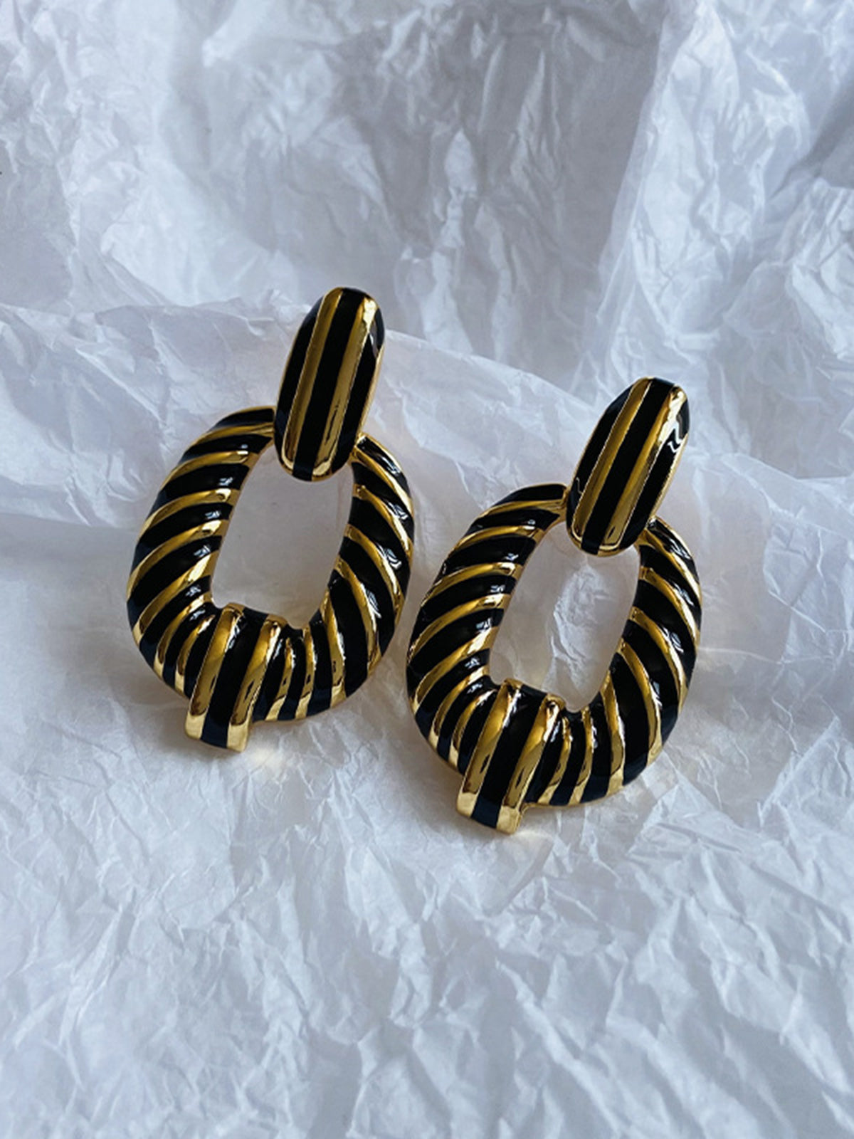 Anna | Vintage Croissant Twist Creolen