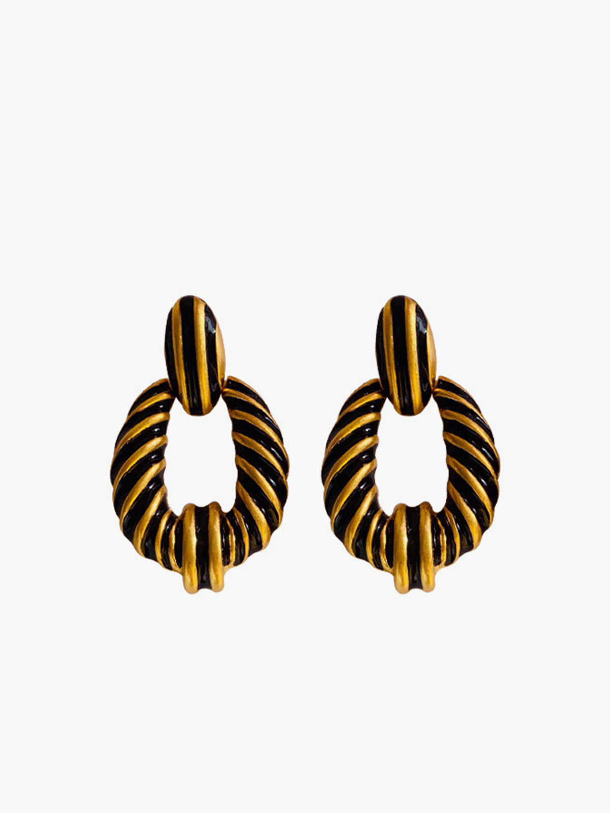 Anna | Vintage Croissant Twist Creolen