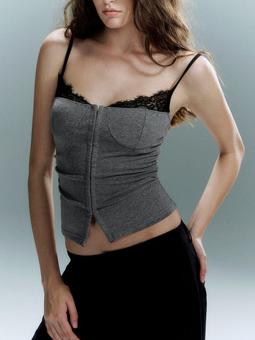 Emilia | Elegantes Korsett mit Spitzenbesatz