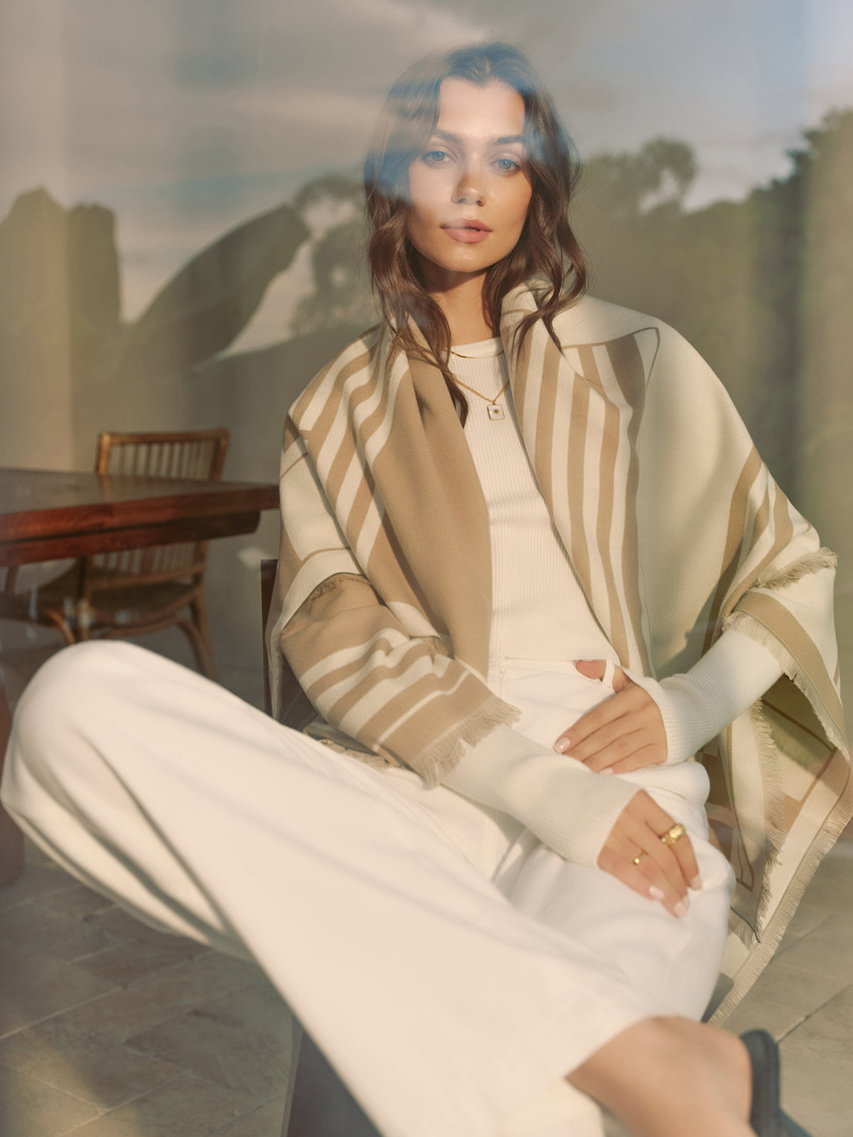 Emilia | Eleganter Fransen-Warm-Schal