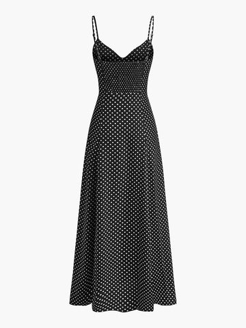 Clara | Romantisches Polka Dot Cami-Kleid