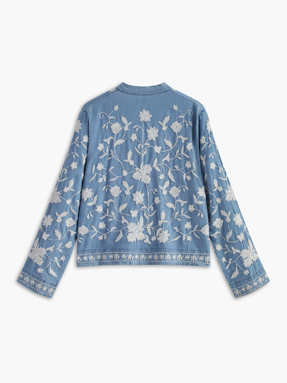 Sophia | Elegantes V-Ausschnitt Besticktes Shirt