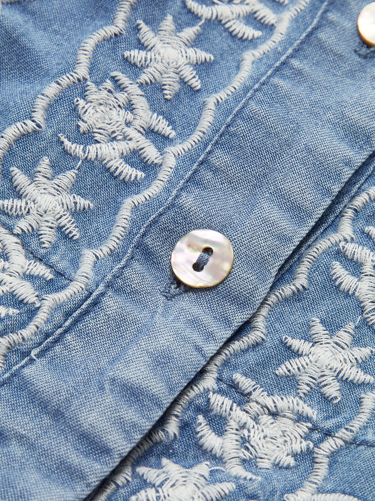 Sophia | Elegantes V-Ausschnitt Besticktes Shirt