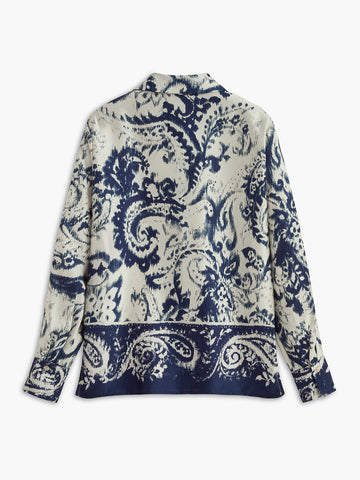 Max | Bedrucktes Poloshirt mit Satinbrust