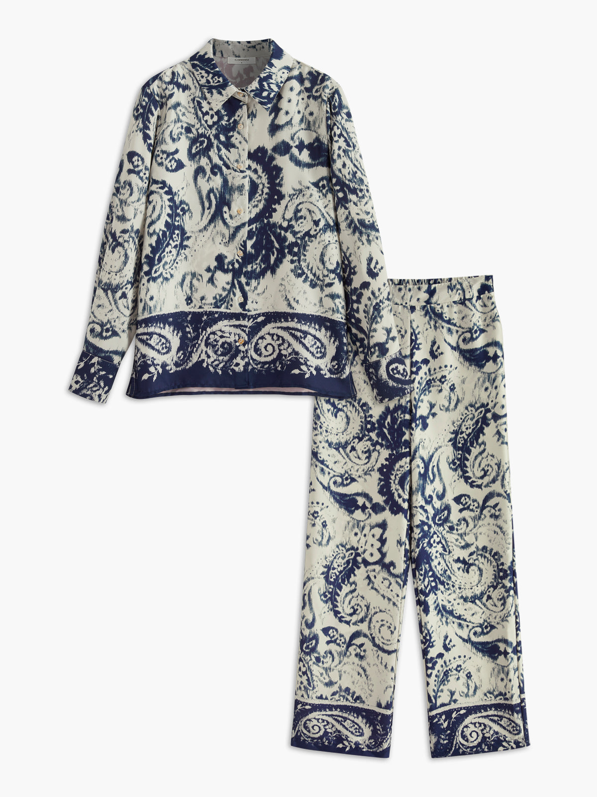 Max | Bedrucktes Poloshirt mit Satinbrust