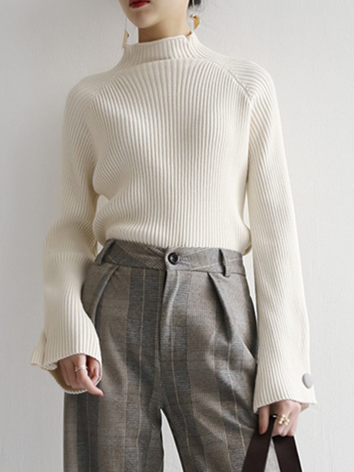 Lukas | Minimalistischer Gerippter Pullover