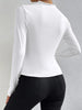Lukas | Elegantes Ruching Langarmshirt