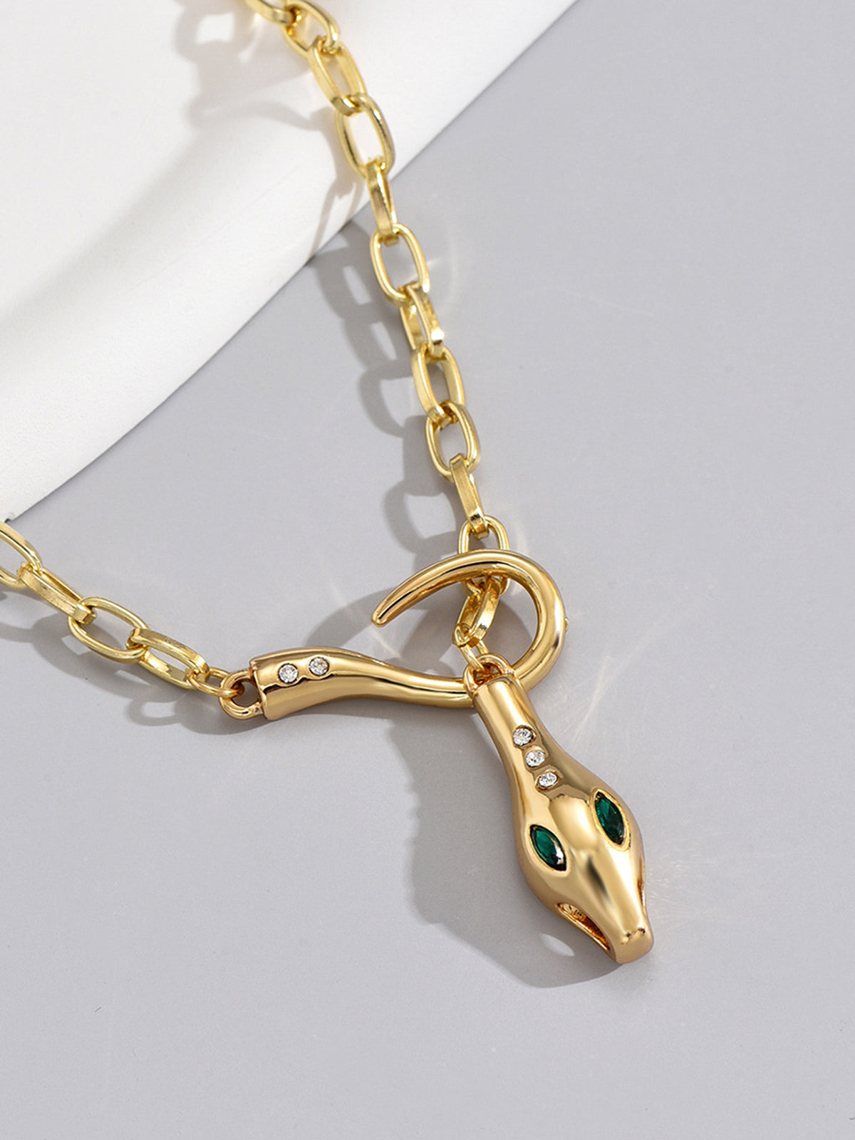 Leonie | Funkelnde Schlangenketten-Halskette