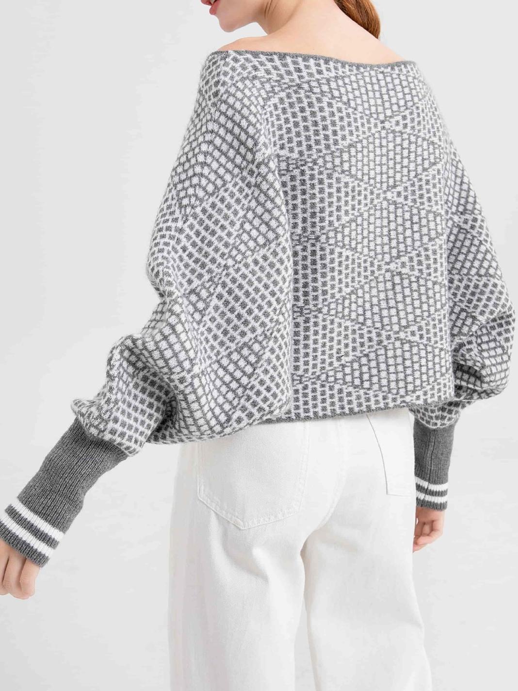 Clara | Eleganter Cold-Shoulder Pullover aus Wollmix