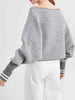 Clara | Eleganter Cold-Shoulder Pullover aus Wollmix
