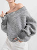 Clara | Eleganter Cold-Shoulder Pullover aus Wollmix