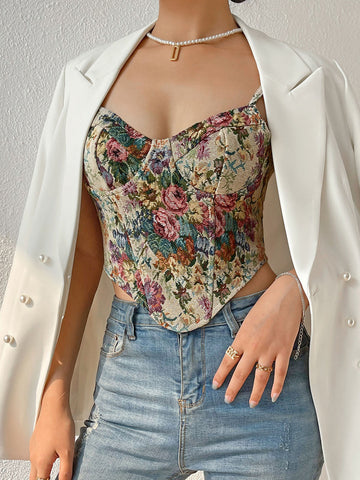 Emilia | Retro Floral Corsage