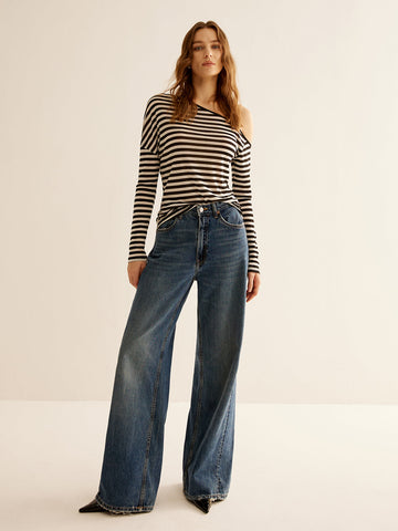 Felix | Trendiges T-Shirt mit asymmetrischem Kragen